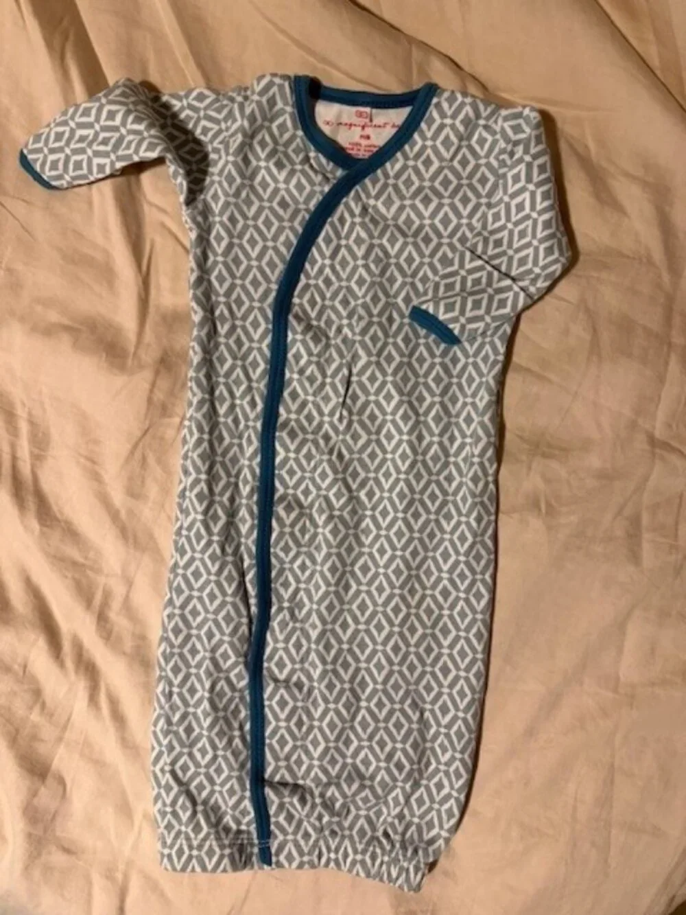Magnificent Baby Magnetic Cotton Sleep Gown (Blue)